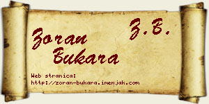 Zoran Bukara vizit kartica